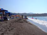 The beach in Anaxos