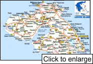 Map of Lesvos island